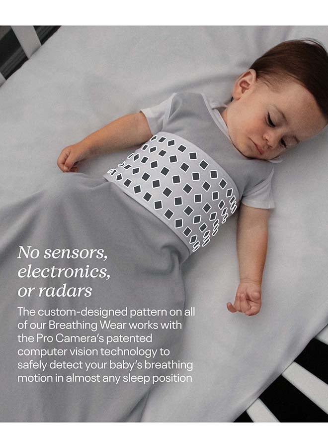 Nanit Breathing Wear Sleeping Bag - 100% Cotton Baby Sleep Sack - Works with Nanit Pro Baby Monitor to Track Breathing Motion Sensor-Free, Real-Time Alerts, Size X-Large, 18-24 Months, Pebble Grey - Image 5